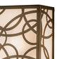 Meyda Lighting Fizz 9" 2-Light Gold Metallic Deco Wall Sconce With White Statuario Idalight Shade