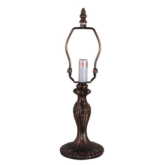 Meyda Lighting Fleur 14" Mahogany Bronze Table Lamp Base