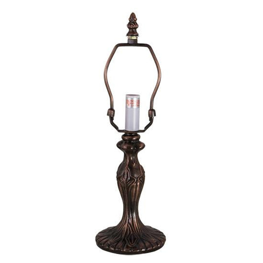 Meyda Lighting Fleur 14" Mahogany Bronze Table Lamp Base