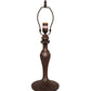 Meyda Lighting Fleur 14" Mahogany Bronze Table Lamp Base
