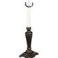 Meyda Lighting Fleur 16" Mahogany Bronze Fluted Table Lamp Base
