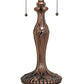 Meyda Lighting Fleur 23" 2-Light Mahogany Bronze Table Lamp Base