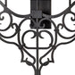 Meyda Lighting Fleur De Lys 36" 5-Light Costello Black Wall Sconce With Amber Faux Candlelight