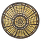 Meyda Lighting Fleur-de-Lite 24" Beige & Amber Shade Glass