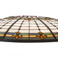Meyda Lighting Fleur-de-Lite 36" Multi-Colored Stained Shade Glass