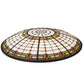 Meyda Lighting Fleur-de-Lite 36" Multi-Colored Stained Shade Glass