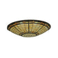 Meyda Lighting Fleur-de-Lite 48" Multi-Colored Stained Shade Glass