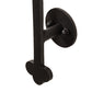 Meyda Lighting Fleur de Lys 36" 5-Light Old Wrought Iron Wall Sconce With Ivory Shade Glass