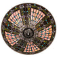 Meyda Lighting Fleur-de-lis 16" Multi-Colored Shade Glass