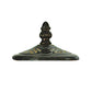 Meyda Lighting Fleur-de-lis 23" 2-Light Mahogany Bronze Table Lamp With Multi-Colored Stained Shade Glass