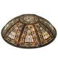Meyda Lighting Fleur-de-lis 24" Multi-Colored Shade Glass