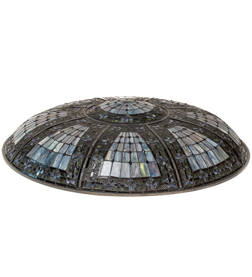 Meyda Lighting Fleur-de-lis 40" Multi-Colored Shade Glass
