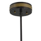 Meyda Lighting Fleur-de-lite 12" Copper Vein & Gold Pendant Light With Multi-Colored Shade Glass