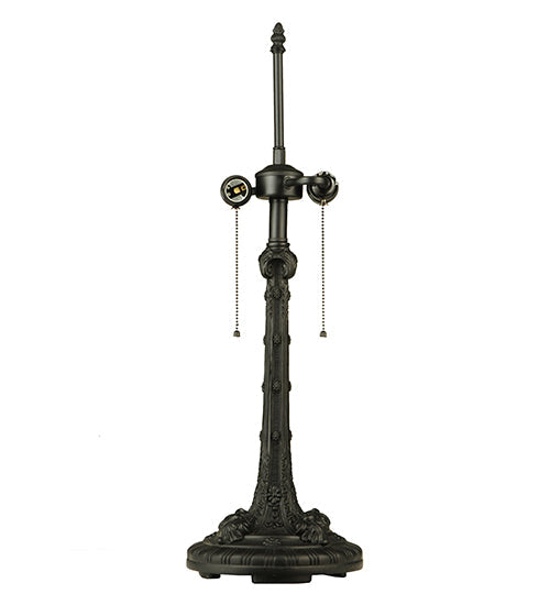 Meyda Lighting Floral 26" 2-Light Black Table Lamp Base