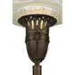 Meyda Lighting Florentine 59" Mahogany Bronze Torchiere Floor Lamp Base