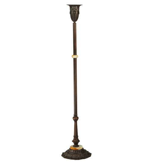 Meyda Lighting Florentine 59" Mahogany Bronze Torchiere Floor Lamp Base