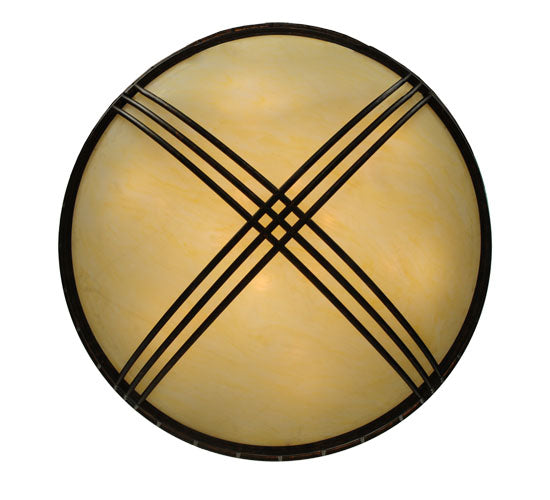 Meyda Lighting Flowing Cross 60" 12-Light Copper Rust Inverted Pendant Light With Provostone Idalight Shade
