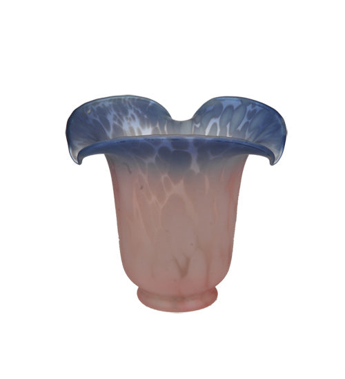 Meyda Lighting Fluted 16773 6" Pink & Blue Shade Glass