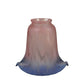 Meyda Lighting Fluted 16773 6" Pink & Blue Shade Glass