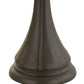 Meyda Lighting Fluted 23" 2-Light Mahogany Bronze Table Lamp Base