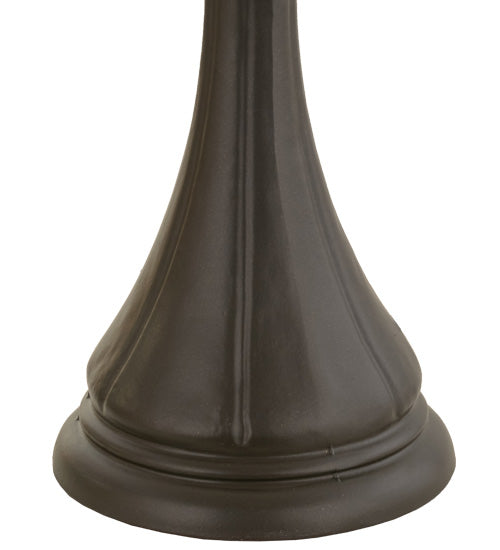 Meyda Lighting Fluted 23" 2-Light Mahogany Bronze Table Lamp Base