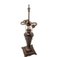 Meyda Lighting Fluted 26" 2-Light Mahogany Bronze Table Lamp Base