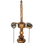 Meyda Lighting Fluted 27" 2-Light Gold & Silver Table Lamp Base