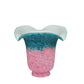 Meyda Lighting Fluted 6" Pink & Teal Shade Glass