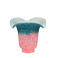 Meyda Lighting Fluted 6" Pink & Teal Shade Glass