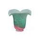Meyda Lighting Fluted 6" Pink and Green Shade Glass
