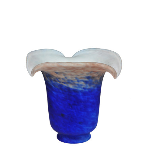 Meyda Lighting Fluted 6" Purple & Blue Shade Glass