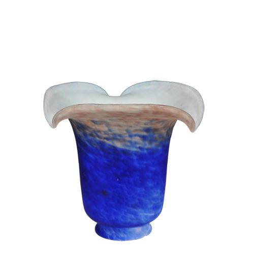 Meyda Lighting Fluted 6" Purple & Blue Shade Glass