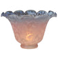 Meyda Lighting Fluted Bell 6" Pink and Blue Shade Glass