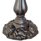 Meyda Lighting Fluted Ivy 11" Mahogany Bronze Table Lamp Base