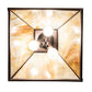 Meyda Lighting Fly Fisherman 23" 3-Light Mahogany Bronze Pendant Light With Beige Iridescent Shade Glass