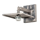 Meyda Lighting Fly Fisherman 7" Industrial Steel Hanging Wall Sconce With Silver Mica Shade Glass