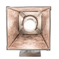 Meyda Lighting Fly Fisherman 7" Industrial Steel Hanging Wall Sconce With Silver Mica Shade Glass