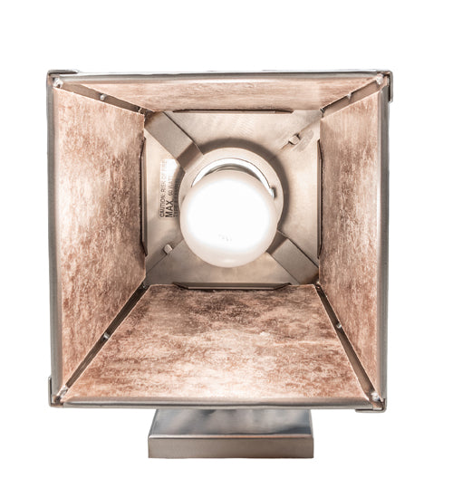 Meyda Lighting Fly Fisherman 7" Industrial Steel Hanging Wall Sconce With Silver Mica Shade Glass