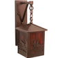 Meyda Lighting Fly Fisherman 8" New Copper Vein Hanging Wall Sconce With Maduro Idalight Shade