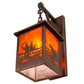 Meyda Lighting Fly Fisherman 8" New Copper Vein Hanging Wall Sconce With Maduro Idalight Shade