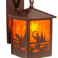 Meyda Lighting Fly Fisherman 8" New Copper Vein Hanging Wall Sconce With Maduro Idalight Shade