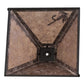 Meyda Lighting Fly Fishing 17" Oil Rubbed Bronze Frame With Silver Mica Shade Glass