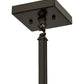 Meyda Lighting Fly Fishing 239060 12" Timeless Bronze Pendant Light With Silver Mica Shade Glass