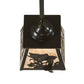 Meyda Lighting Fly Fishing 239060 12" Timeless Bronze Pendant Light With Silver Mica Shade Glass