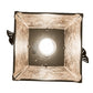 Meyda Lighting Fly Fishing 239060 12" Timeless Bronze Pendant Light With Silver Mica Shade Glass