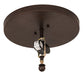 Meyda Lighting Fly Fishing Creek 16" 2-Light Mahogany Bronze Flush Mount Light With Silver Mica Shade Glass