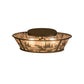 Meyda Lighting Fly Fishing Creek 23" 4-Light Antique Copper Flush Mount Light With Silver Mica Shade Glass