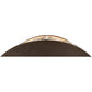 Meyda Lighting Fly Fishing Creek 32" 4-Light Timeless Bronze Wall Sconce With Amber Mica Shade Glass