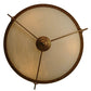 Meyda Lighting Focus 21" 3-Light Spanish Gold Pendant Light With Creme Carrare Idalight Shade