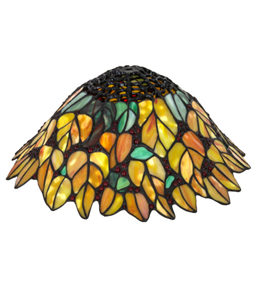 Meyda Lighting Follaje 16" Multi-Colored Shade Glass